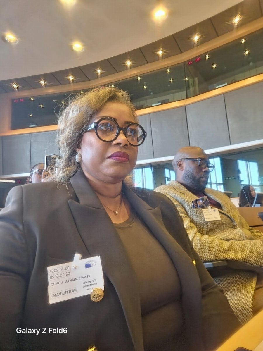 Dr Flavie LOMBO, participante au forum, au Parlement européen